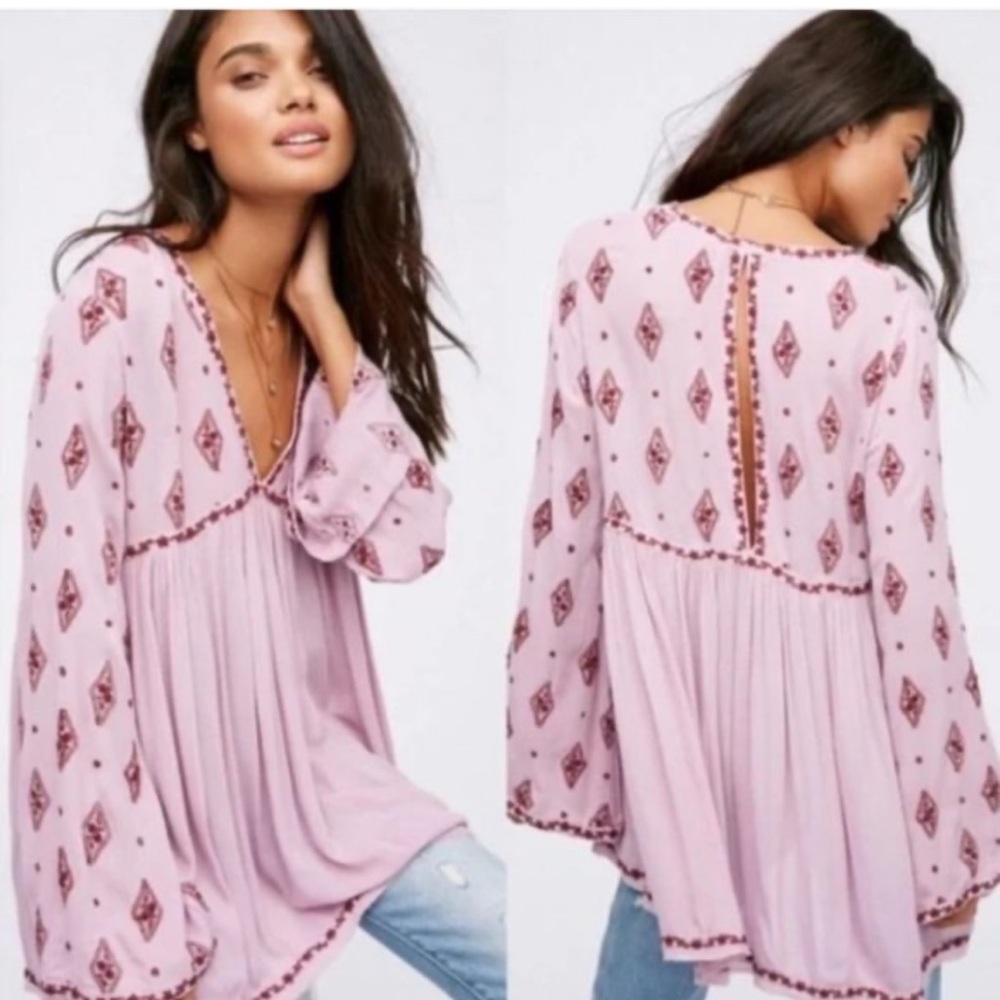 Free people diamond tunic. Size M. Purple